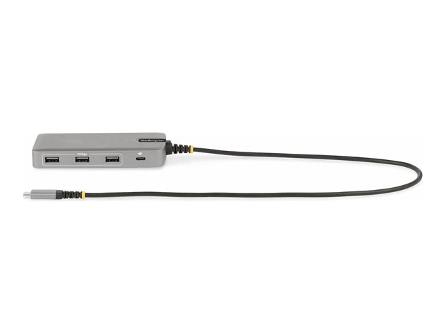 Startech USB-C Triple-Monitor Multiport Adapter, Dual 4K 60Hz + 4k 30Hz HDMI & DisplayPort, 3-Port USB 10Gbps Hub, 100W Power Delivery Pass-Through, GbE, 2ft Cable, Mini Dock - Travel Laptop Docking Station (117B-USBC-MULTIPORT) - Docking station - USB-C 