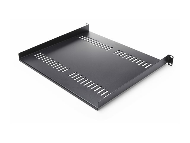 StarTech.com 2-Pack 1U Server Rack Shelf, Vented, 44lb Capacity, 16" Deep (CABSHELF116V2PK) - rack shelf - 1U