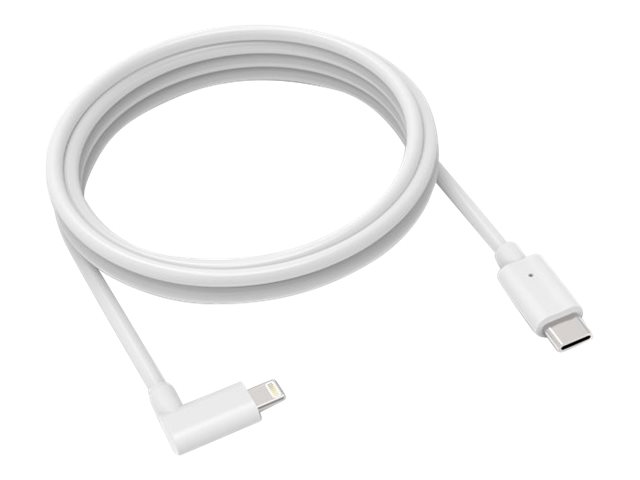 Compulocks 6FT USB-C Male to 90 Degree Lightning Charging Cable Right Angle - Lightning cable - USB-C male straight to Lightning male right-angled - 1.83 m - white - for Compulocks iPad 10, Space 360, Space AV Capsule iPad 10, Space Swing Arm iPad 10