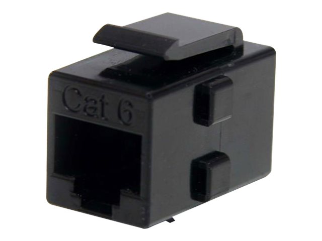 Startech Cat 6 RJ45 Keystone Jack Network Coupler - F/F (C6KEYCOUPLER) - Network coupler - RJ-45 (F) to RJ-45 (F) - CAT 6 - black