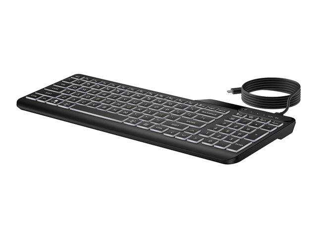 HP 405 - Keyboard - multi device - 65% - compact - backlit - USB - UK - black