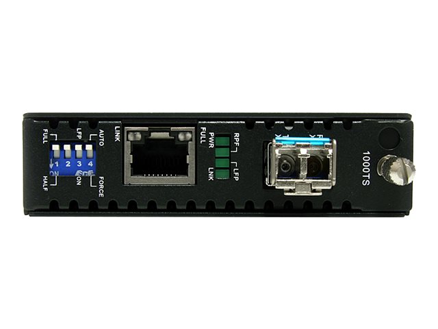 Startech Multimode (MM) LC Fiber Media Converter for 1Gbe Network - 550m Range - Gigabit Ethernet - 850nm - with SFP Transceiver (ET91000LC2) - Fibre media converter - 1GbE - 1000Base-LX, 1000Base-SX, 1000Base-T - RJ-45 / LC multi-mode - up to 550 m - 850