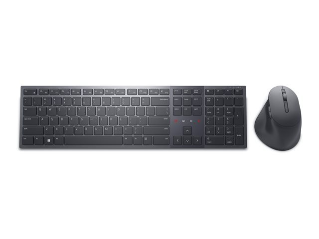 Dell Pro Premium Collaboration KM900 - Keyboard and mouse set - collaboration - backlit - wireless - 2.4 GHz, Bluetooth 5.1 - QWERTY - UK - graphite - with 3 years NBD Advance Exchange