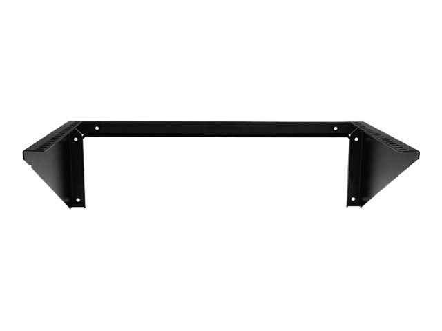 Startech 6U Wall Mount Patch Panel Bracket - 19 in - Steel - Vertical Mounting Bracket for Networking and Data Equipment (RK619WALLV) - Wall mount bracket - black - 6U - 19"