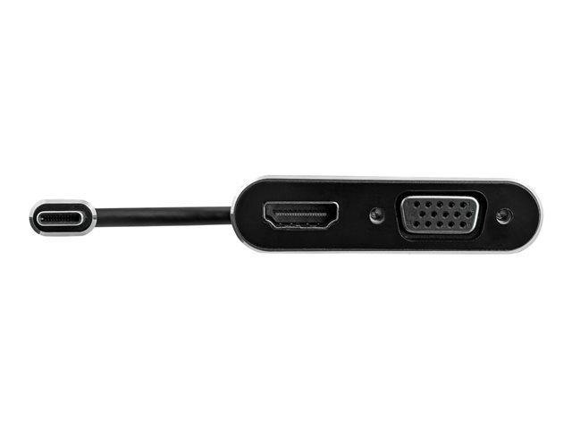 StarTech USB-C to VGA and HDMI Adapter - 2-in-1 - 4K 30Hz - Space Grey - Windows & Mac Compatible (CDP2HDVGA) - External video adapter - IT6222 - USB-C - HDMI, VGA - space grey