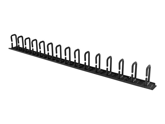 Startech Vertical 0U Server Rack Cable Management w/ D-Ring Hooks - 20U Network Rack Cord Manager Panel - 3ft Wire Organizer (CMVER20UD) - D-ring cable management kit - 91.4 cm - black - 20U - for P/N: RK2537BKM, RK4242BK24, RK4242BK30