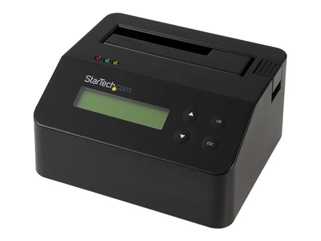 StarTech USB 3.0 Hard Drive Eraser Dock for 2.5" & 3.5" SATA/ IDE SSD HDD + mSATA & M.2 - Standalone Secure Erase Wiper & Sanitizer (SDOCK1EU3P) - Hard drive eraser - black - for P/N: SVA12M5NA