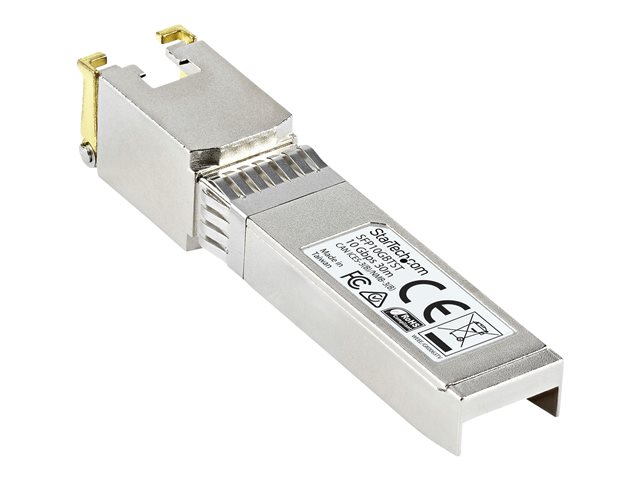 Startech MSA Uncoded Compatible SFP+ Module, 10GBASE-T, SFP to RJ45 (Copper) for Cat6 and Cat5e, 10GE Gigabit Ethernet SFP+, RJ-45 (Copper) 30m, 10Gbps Transceiver SFP+ Copper Module - Lifetime Warranty (SFP10GBTST) - SFP+ transceiver module - 10GbE - 10G