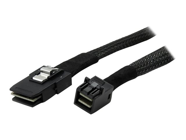StarTech 1m Internal Mini SAS Cable - SFF-8087 to SFF-8643 - Mini SAS to Mini SAS (SAS87431M) - SAS internal cable - SAS 12Gbit/s - Mini SAS (SFF-8087) (P) to 4 x Mini SAS HD (SFF-8643) (P) - 1 m - latched, straight connector - black - for P/N: SFF86448PL