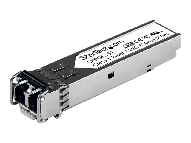 Startech Cisco SFP-GE-S Compatible SFP Module, 1000BASE-SX, 1GbE Multimode Fiber MMF Optic Transceiver, 1GE Gigabit Ethernet SFP, LC 550m, 850nm, DDM, Cisco IE3400, IE3300, IE3200 - Lifetime Warranty (SFPGESST) - SFP (mini-GBIC) transceiver module - 1GbE