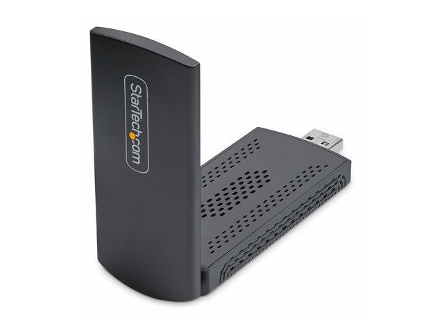 Startech Wi-Fi 6E USB Adapter/Dongle, For Desktop/Laptop PC, Wireless NIC w/Foldable Antenna, WiFi Adapter Supports 802.11 b/g/n/ac/ax, 2.4/5/6 GHz Network Compatible - Network adapter - USB 3.0 - Wi-Fi 6E - black