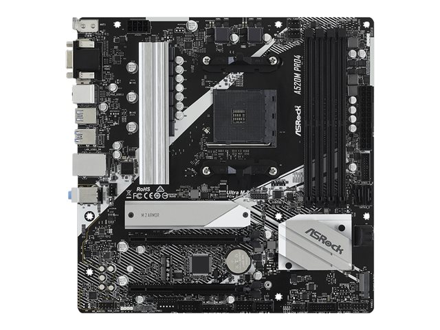 CPU AMD RYZEN7 3800x + ASRock A520M PRO4 ASRock A520M Pro4 - motherboard - micro ATX - Socket AM4 - AMD A520