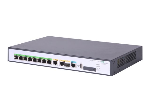 HPE FlexNetwork MSR958 PoE - Router 8-port switch - 1GbE - WAN ports: 2 ...