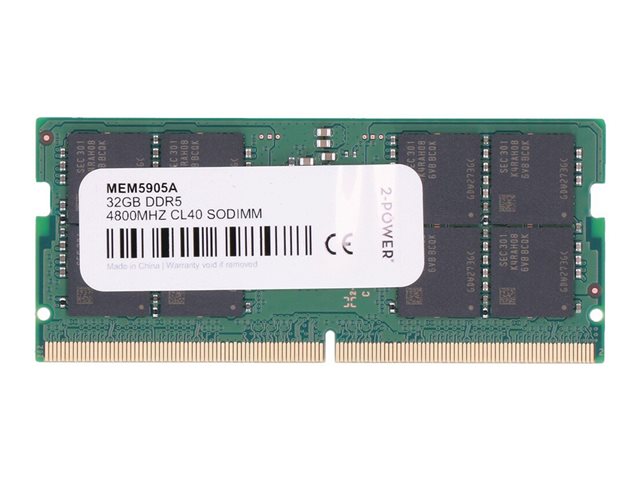 2-Power - DDR5 - module - 32 GB - SO-DIMM 262-pin - 4800 MHz / PC5