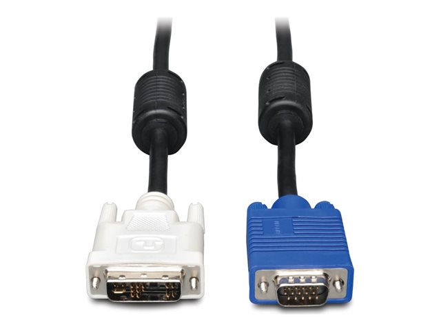 Eaton Tripp Lite Series DVI to VGA High-Resolution Adapter Cable with RGB Coaxial (DVI-A to HD15 M/M), 6 ft. (1.8 m) - display cable - 1.8 m