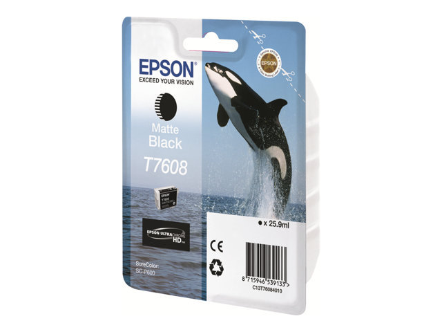 Epson T7608 - matte black - original - ink cartridge