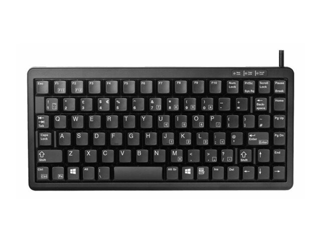 CHERRY Compact-Keyboard G84-4100 - Keyboard - PS/2, USB - UK - black
