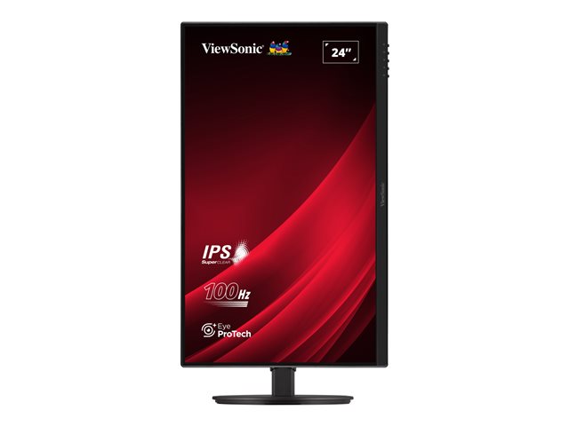 ViewSonic VA2408-HDJ - LED monitor - 24" - 1920 x 1080 Full HD (1080p) @ 100 Hz - IPS - 250 cd/m² - 1300:1 - 5 ms - HDMI, VGA, DisplayPort