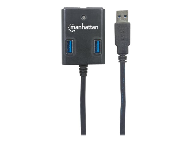 USB-A 4-PORT HUB USB 3.0- BUS POWER BLACK