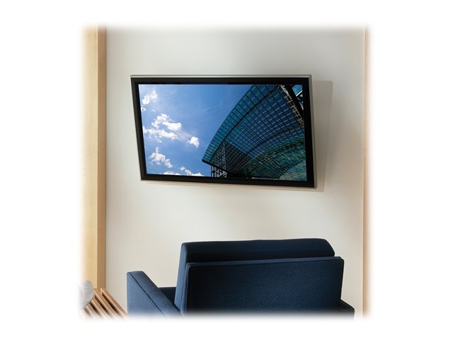 Ergotron Neo-Flex Tilting Wall Mount, UHD - Mounting kit (wall plate, locking bar, 2 tilt rails) for plasma panel - black - screen size: 37"-80"