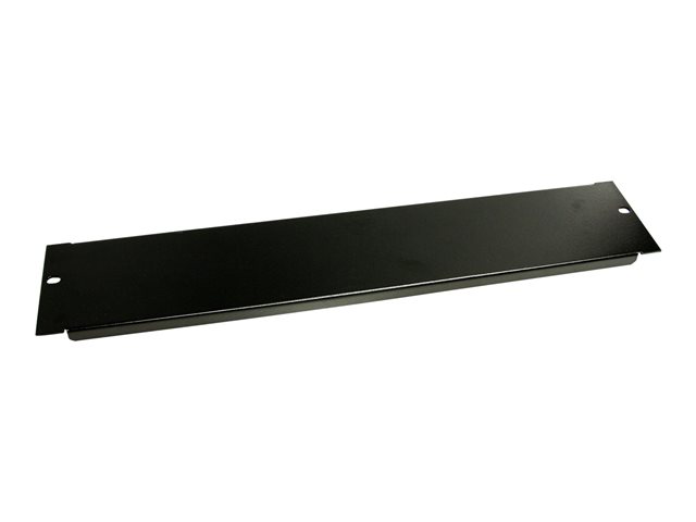 Startech 2U Blanking Panel - Steel Rack Mount Filler Panel - for 19in Server Rack Enclosure or Cabinet - Black Rack Panel (BLANKB2) - Blank panel - black - 2U - 19" - for P/N: RK1236BKF, RK2536BKF, RK4236BKB, RK619WALL, RK619WALLGB, RK960CP