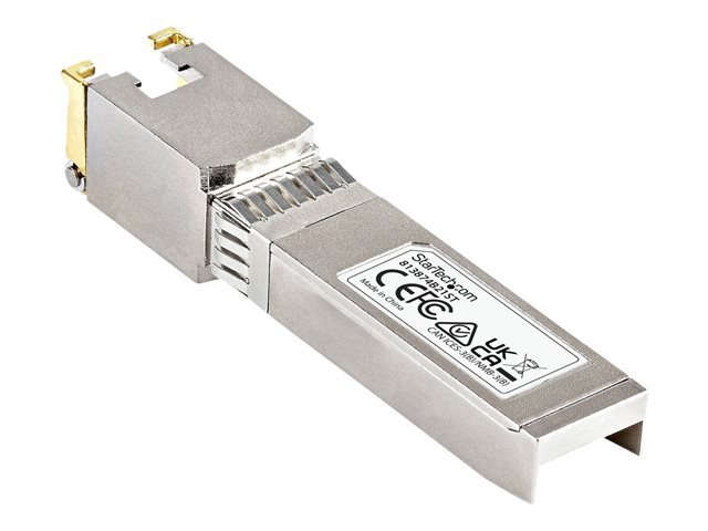 Startech HPE 813874-B21 Compatible SFP+ Module, 10GBASE-T, SFP to RJ45 Cat6/Cat5e, 10GE Gigabit Ethernet SFP+, RJ-45 (Copper) 30m, HPE BladeSystem, c-Class, Mini GBIC SFP+ Transceiver - Lifetime Warranty (813874B21ST) - SFP+ transceiver module (equivalent