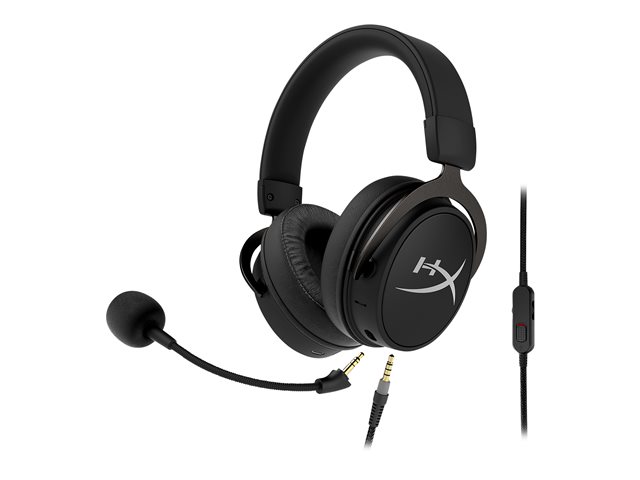 HyperX Cloud MIX Gaming - Headset - full size - over-the-ear mount - Bluetooth - wireless - 3.5 mm jack - black, gun metal - for HP 250 G9, Laptop 15, 15s, 17, Pavilion Laptop 15, Workstation Z2 G9