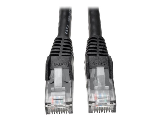 Eaton Tripp Lite Series Cat6 Gigabit Snagless Molded (UTP) Ethernet Cable (RJ45 M/M), PoE, Black, 3 ft. (0.91 m), 50-Piece Bulk Pack - patch cable - 91 cm - black