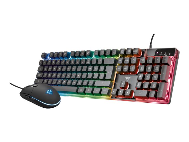 Trust Gaming GXT 838 Azor - keyboard and mouse set - UK - black