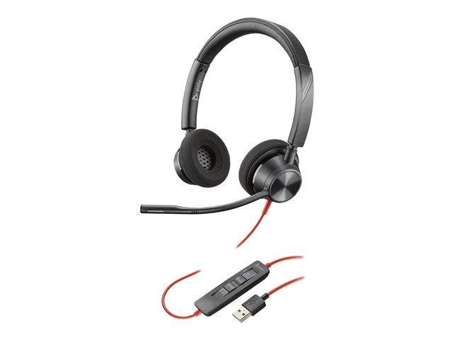 HP Poly Blackwire 3325 - headset - 3.5 mm jack, USB-A