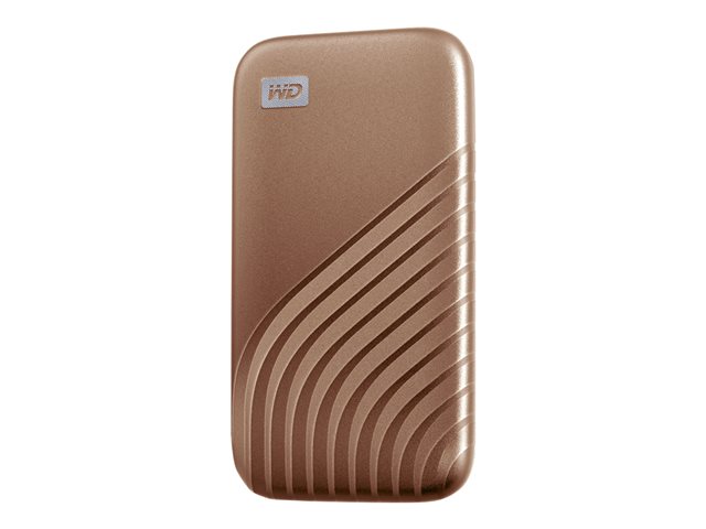 WD My Passport WDBAGF0020BGD - SSD - encrypted - 2 TB - external (portable) - USB 3.2 Gen 2 (USB-C connector) - 256-bit AES - gold