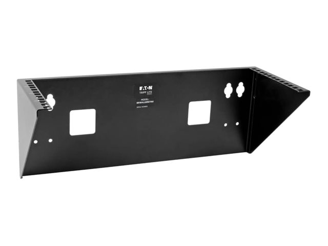 Eaton Tripp Lite Series Wallmount Rack 4U Vertical Rack Bracket 175lb Capacity - Mounting bracket - wall mountable - black - 4U - 19"
