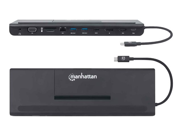 USB-C DOCK/HUB/READER 9-PORT- AUD/DP/HDMI/RJ45/USB-C/USB-A/VG
