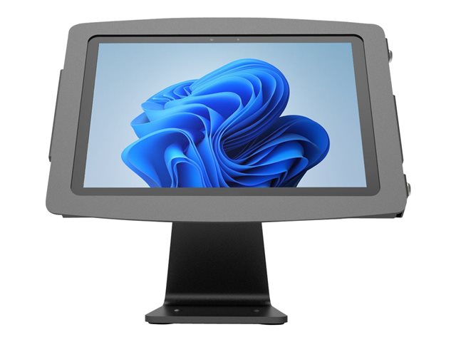 Compulocks Surface Pro 8-9 Space Enclosure Rotating Counter Stand - Stand - for tablet - rotating enclosure - lockable - high-grade aluminium - black - screen size: 13" - counter top, free-standing - for Microsoft Surface Pro 8, Pro 9