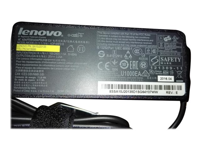 AC Adapter 20V 3.25A 65W includes power cable