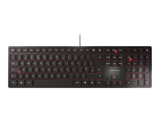 CHERRY KC 6000 SLIM - Keyboard - USB - UK - key switch: CHERRY SX - black