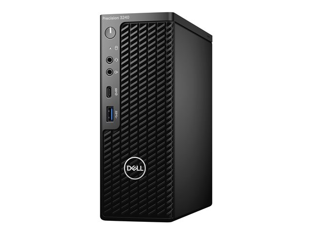 Dell Precision 3240 Compact - USFF - 1 x Core i7 10700 / 2.9 GHz - vPro - RAM 16 GB - SSD 512 GB - Quadro P1000 - GigE - Win 10 Pro 64-bit (includes Win 11 Pro Licence) - monitor: none - black - BTS - with 1 Year Basic Onsite (CH, IE, UK - 3 Years)