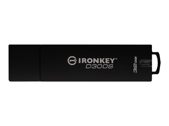 IronKey D300S - USB flash drive - encrypted - 32 GB - USB 3.1 Gen 1 - FIPS 140-2 Level 3 - TAA Compliant