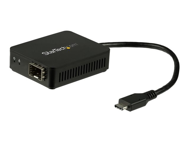 StarTech.com USB C to Fiber Optic Converter - Open SFP - 1000BASE-SX/LX - Windows / Mac / Linux - USB Ethernet Adapter - USB Network Adapter (US1GC30SFP) - network adapter - USB-C - 1000Base-LX/1000Base-SX x 1