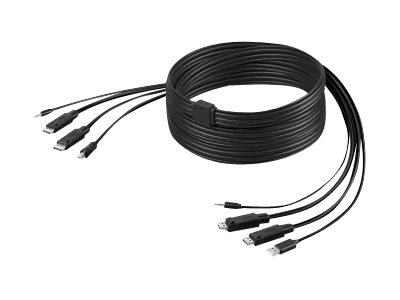 Belkin Secure KVM Cable Kit - video / USB / audio cable - 1.83 m