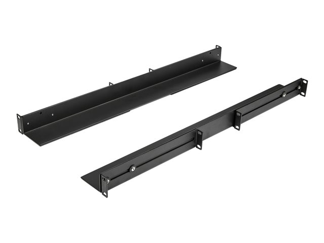StarTech.com 1U 19 inch Server Rack Rails, 24-36 inch Adjustable Depth, Universal 4 Post Rack Mount Rails, Network Equipment/Server/UPS Mounting Rail Kit, HPE ProLiant, Dell PowerEdge - 4 Post Rack Rails (UNIRAILS1UB) - rack rail kit - 1U