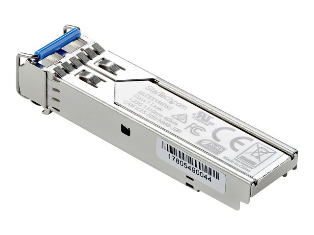 Startech MSA Uncoded Compatible SFP Module, 1000BASE-EX, 1GbE Single Mode (SMF) Fiber Optic Transceiver, 1GE Gigabit Ethernet SFP, LC Connector, 40km, 1310nm, DDM, Mini GBIC Module - Lifetime Warranty (SFP1000EXST) - SFP (mini-GBIC) transceiver module - 1