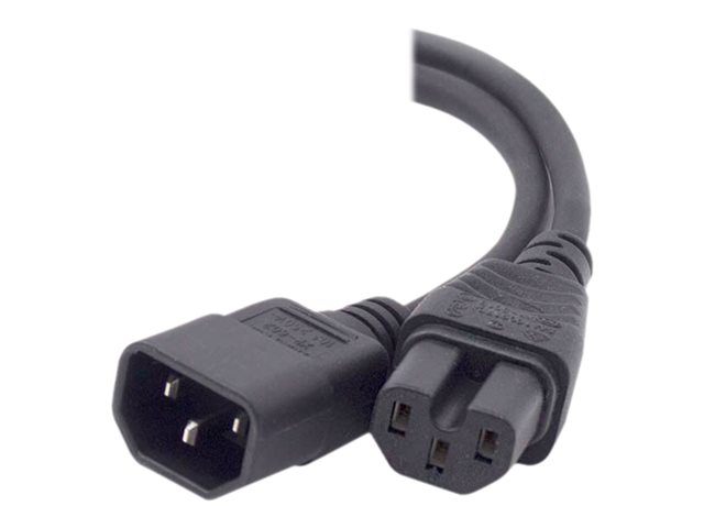 2M IEC C14 TO IEC C15 HIGH TEMPERATURE - MALE TO FEMALE