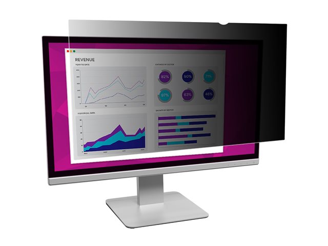 3M High Clarity Privacy Filter - Display privacy filter - 22" - black