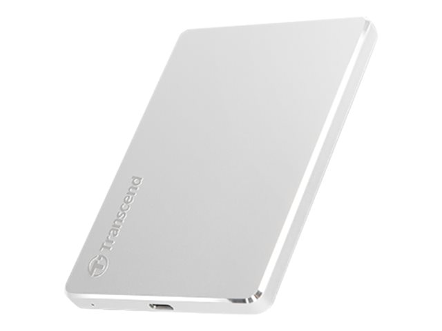 Transcend StoreJet 25C3S - Hard drive - 2 TB - external (portable) - 2.5" - USB 3.1 Gen 1 (USB-C connector) - silver
