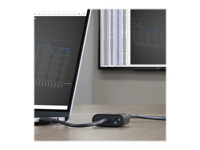 StarTech USB-C to VGA Adapter - 1920x1200 - USB C Adapter - USB Type C to VGA Monitor / Projector Adapter (CDP2VGASA) - External video adapter - USB-C - D-Sub