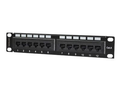 CAT6 PATCH PANEL 10IN 12-PORT- UTP 1U UNSHIELDED