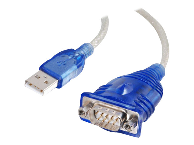 C2G USB to DB9 Serial Adapter Cable - serial adapter - USB - RS-232