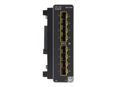 Cisco Catalyst - Expansion module - SFP (mini-GBIC) x 8 - for Catalyst IE3300 Rugged Series