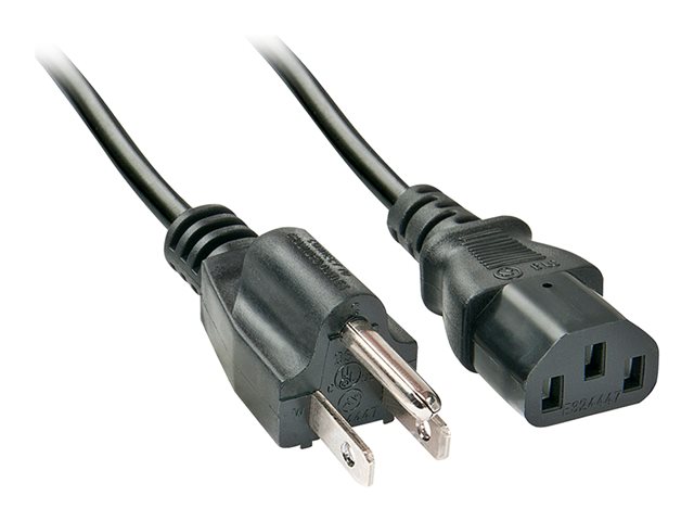 2M US MAINS POWER CABLE US 3 PIN PLUG TO IEC C13